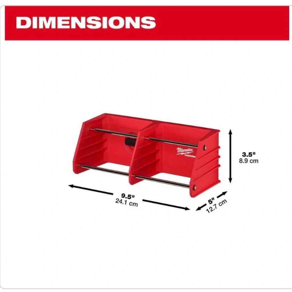 Milwuakee PACKOUT Red Piler Rack